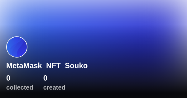 Metamask Nft Souko Profile Opensea