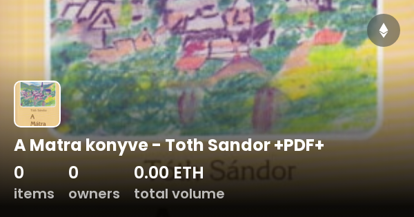 A Matra Konyve Toth Sandor PDF Collection OpenSea