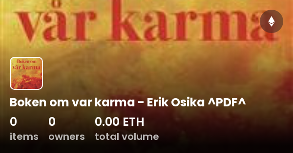 Boken Om Var Karma Erik Osika Pdf Collection Opensea