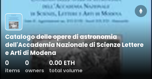 Catalogo Delle Opere Di Astronomia Dell Accademia Nazionale Di Scienze