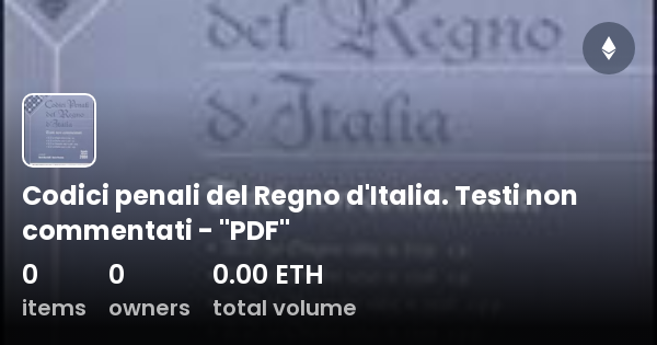 Codici Penali Del Regno D Italia Testi Non Commentati Pdf