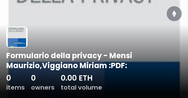 Formulario Della Privacy Mensi Maurizio Viggiano Miriam PDF