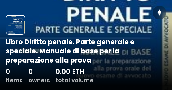 Libro Diritto Penale Parte Generale E Speciale Manuale Di Base Per La