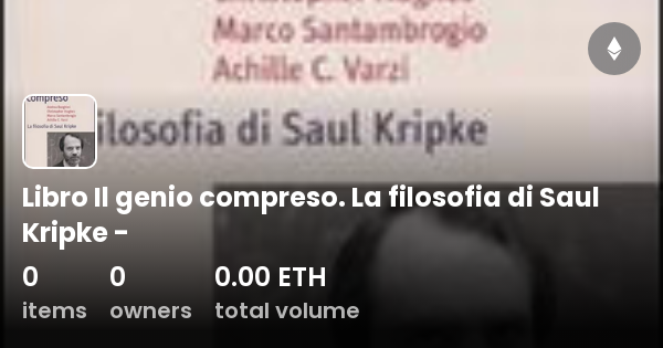 Libro Il Genio Compreso La Filosofia Di Saul Kripke Collection