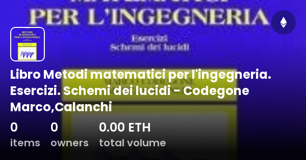 Libro Metodi Matematici Per L Ingegneria Esercizi Schemi Dei Lucidi