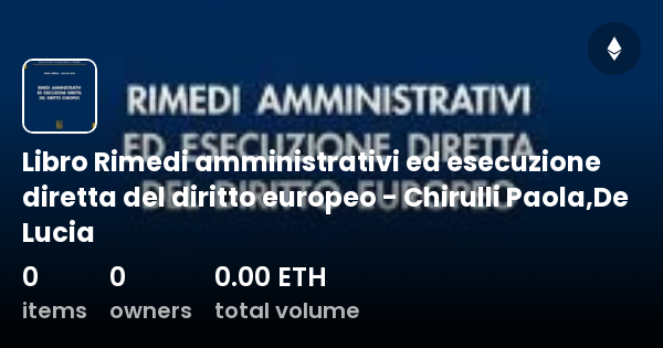 Libro Rimedi Amministrativi Ed Esecuzione Diretta Del Diritto Europeo