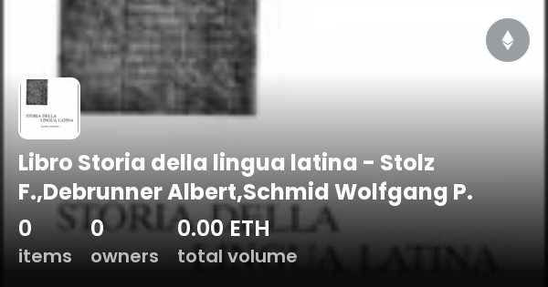 Libro Storia Della Lingua Latina Stolz F Debrunner Albert Schmid