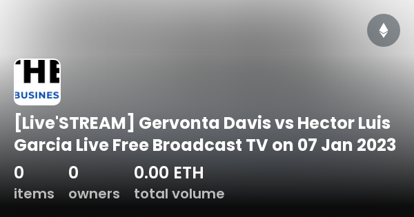 Live STREAM Gervonta Davis Vs Hector Luis Garcia Live Free Broadcast