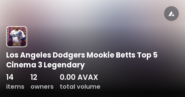 Los Angeles Dodgers Mookie Betts Top 5 Cinema 3 Legendary Collection