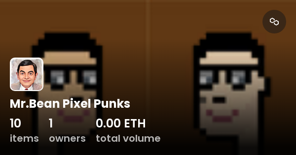 Mr Bean Pixel Punks Collection Opensea