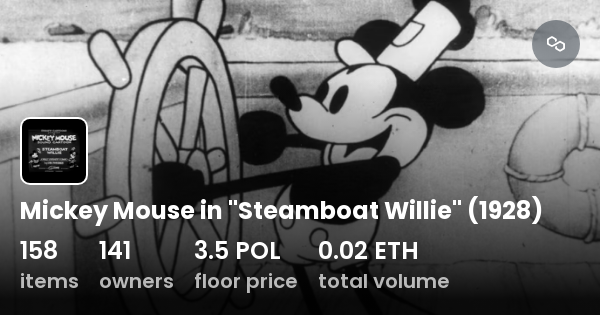 Mickey Mouse In Steamboat Willie Collection Opensea