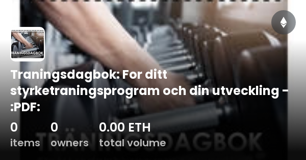 Traningsdagbok For Ditt Styrketraningsprogram Och Din Utveckling