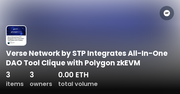 Verse Network By Stp Integrates All In One Dao Tool Clique With Polygon