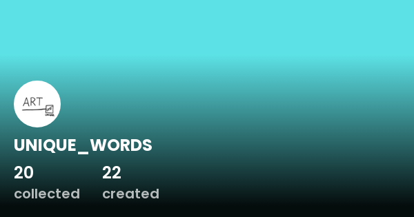 unique-words-profile-opensea