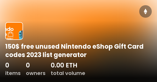 Eshop gift deals card codes