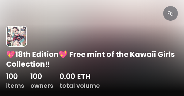 💖18th Edition💖 Free Mint Of The Kawaii Girls Collection‼️ Collection