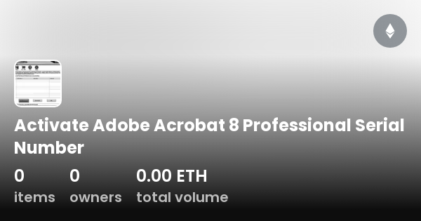 free download adobe acrobat 8 professional serial number