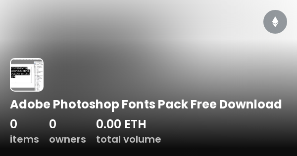adobe photoshop font package download
