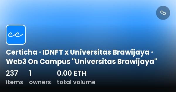 Certicha · Idnft X Universitas Brawijaya · Web3 On Campus Universitas 