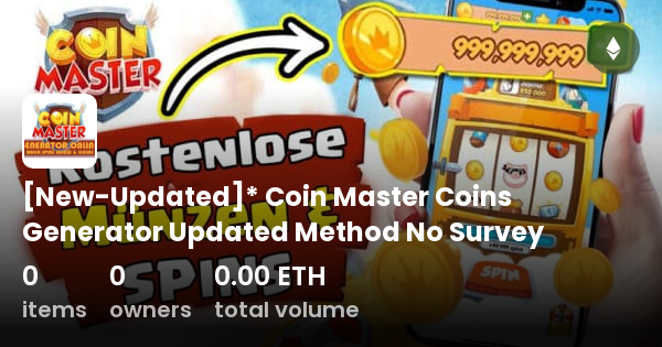 [new-updated]* Coin Master Coins Generator Updated Method No Survey 