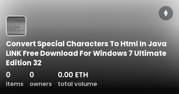 convert-special-characters-to-html-in-java-link-free-download-for-windows-7-ultimate-edition-32