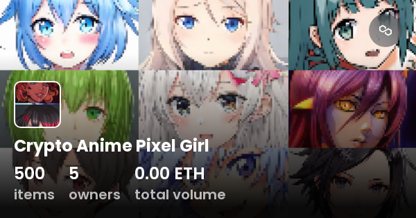 Crypto Anime Pixel Girl - Collection | OpenSea