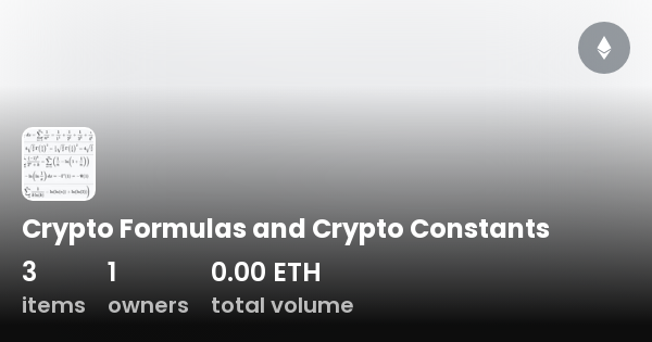 formula for crypto price