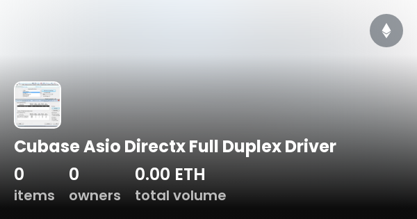 Asio directx full duplex driver что это