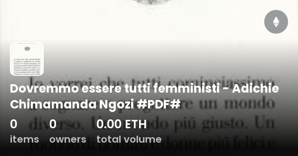 Dovremmo Essere Tutti Femministi Libro Pdf Dovremmo essere tutti femministi - Adichie Chimamanda Ngozi #PDF