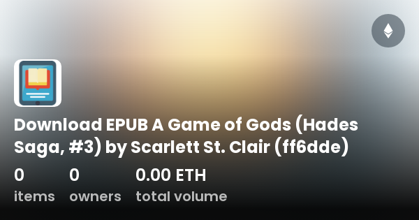 Download EPUB A Game of Gods (Hades Saga, #3) by Scarlett St