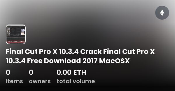 crack final cut pro x 10.3
