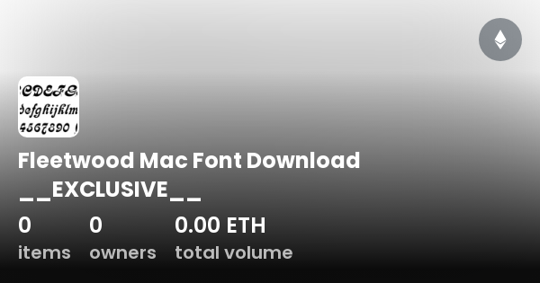 fleetwood mac font download