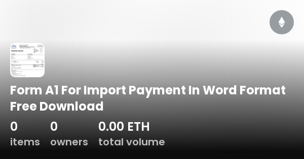 form-a1-for-import-payment-in-word-format-free-download-collection