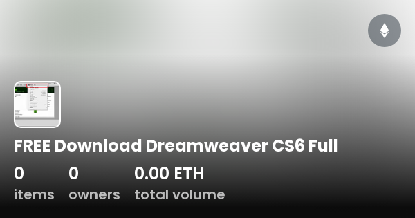 Free Download Dreamweaver Cs Full Collection Opensea