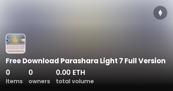 Free Download Parashara Light 7 Full Version - Collection | OpenSea