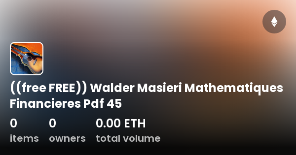 ((free FREE)) Walder Masieri Mathematiques Financieres Pdf 45 ...