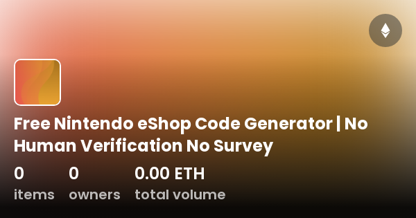 Free Nintendo eShop Code Generator No Human Verification No