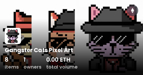 Gangster Cats Pixel Art - Collection | OpenSea