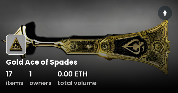 Gold Ace of Spades - Collection | OpenSea