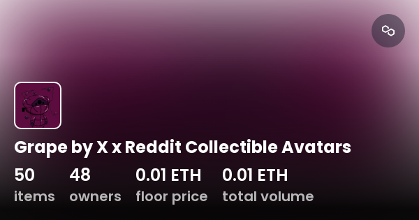 Grape by X x Reddit Collectible Avatars - Collection | OpenSea