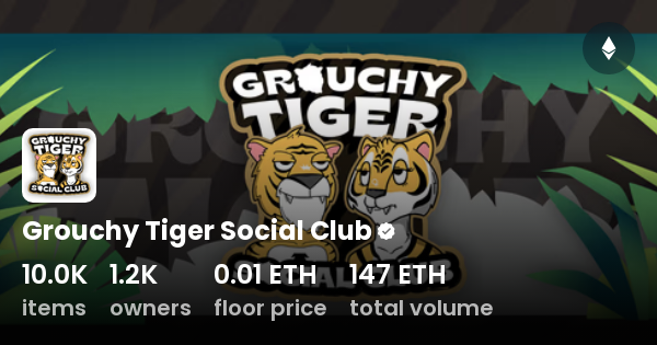 Grouchy Tiger Social Club - Collection | OpenSea