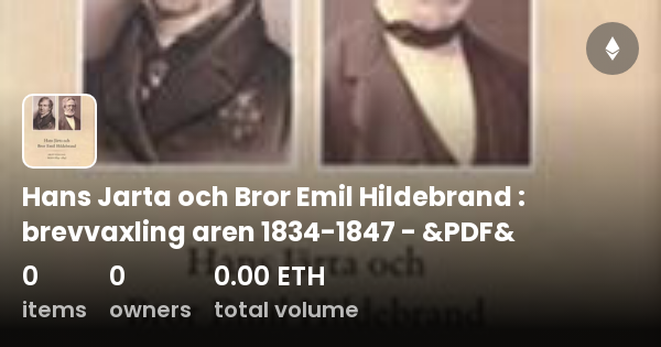 Hans Jarta Och Bror Emil Hildebrand : Brevvaxling Aren 1834-1847 - &PDF ...