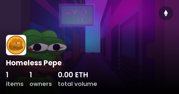 Homeless Pepe Collection Opensea