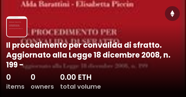 Il Procedimento Per Convalida Di Sfratto. Aggiornato Alla Legge 18 ...