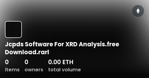 Jcpds Software For XRD Analysis free Download rarl Collection OpenSea