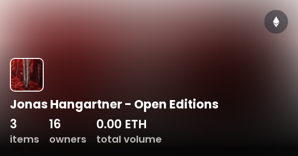 Jonas Hangartner Open Editions Collection OpenSea