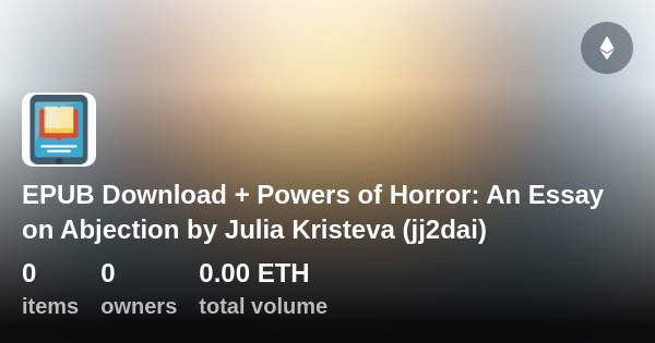 powers of horror an essay on abjection by julia kristeva