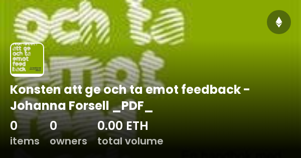 Konsten Att Ge Och Ta Emot Feedback - Johanna Forsell _PDF_ ...