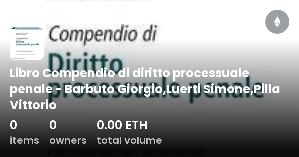 Libro Compendio di diritto processuale penale - Barbuto Giorgio,Luerti ...