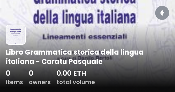Nuovi Lineamenti Di Grammatica Storica Dell'italiano Libro Grammatica storica della lingua italiana - Caratu Pasquale